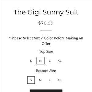 Black Sunny Co Swimsuit